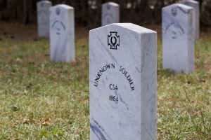 Graves of unknown Confederate soldiers